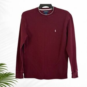 Polo Ralph Lauren Maroon Waffle Knit Thermal Shirt XL